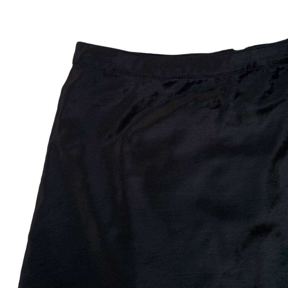 Free People Funkytown Black Velvet A line Mini Skirt Zip Front Sz 12 NWT - Picture 9 of 16